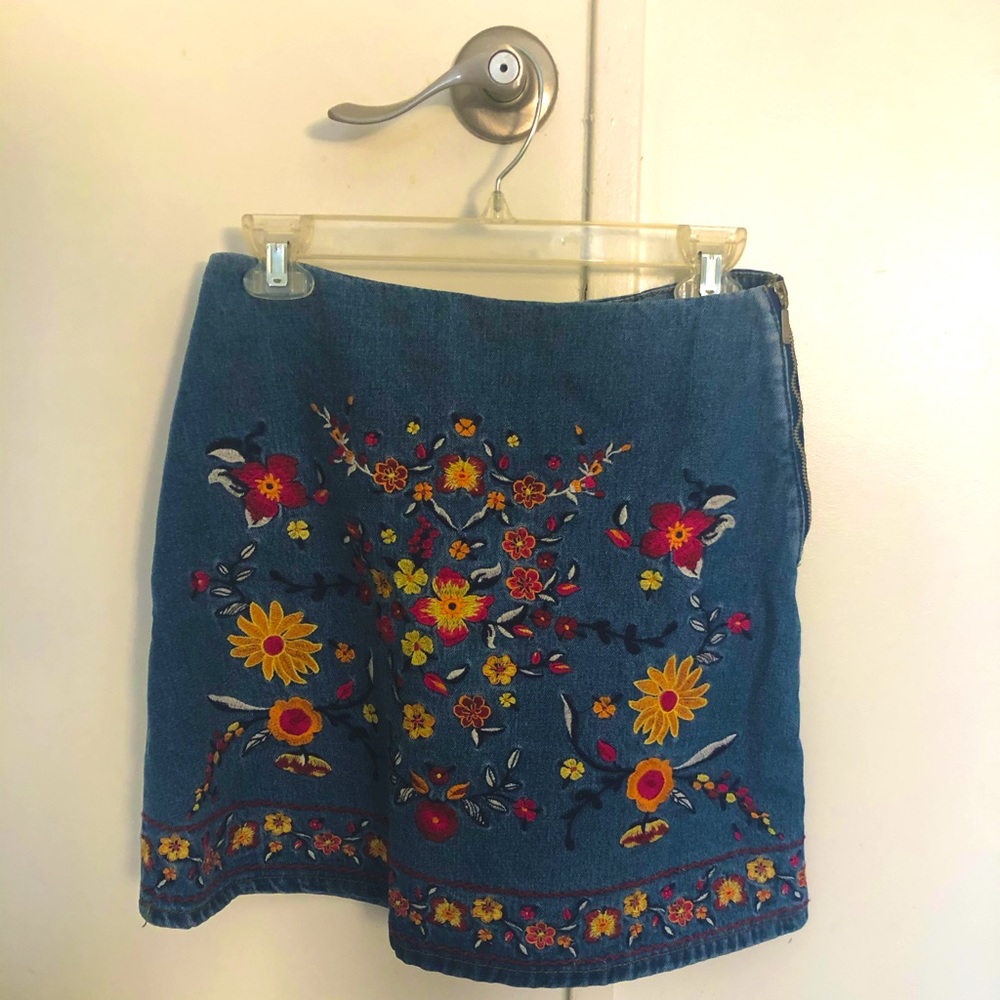 Anthropologie Harper heritage women’s denim skirt